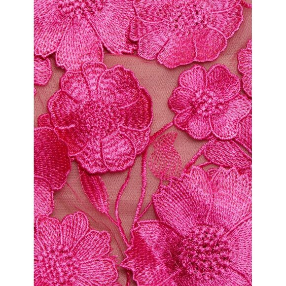 Bronx and Banco Maraya Long Sleeve Mini Dress in Fuchsia - Picture 7 of 11